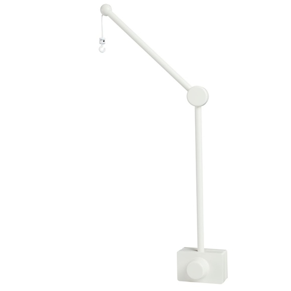 ‼️lower price‼️ POTTERY BARN Knit Animal Friends White Musical Crib Mobile + Arm - Picture 5 of 6